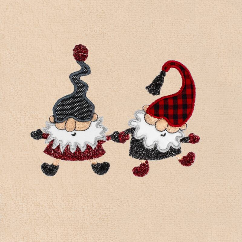 Authentic Hotel and Spa Christmas Gnomes 2 PC Hand Towel Set