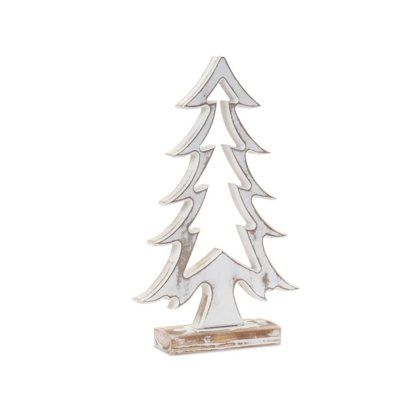 Cut Out Pine Christmas Tree Decoration - 18" - Set of 3