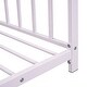 preview thumbnail 5 of 16, Whimsical Twin Size Metal House Platform Bed for Kids, Montessori-Inspired Design, No Box Spring Needed, Easy Assembly, Pink