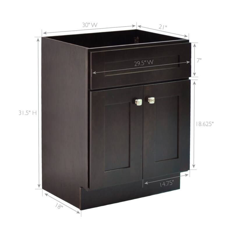 Design House 214809 Brookings 30" Single Free Standing Vanity Cabinet