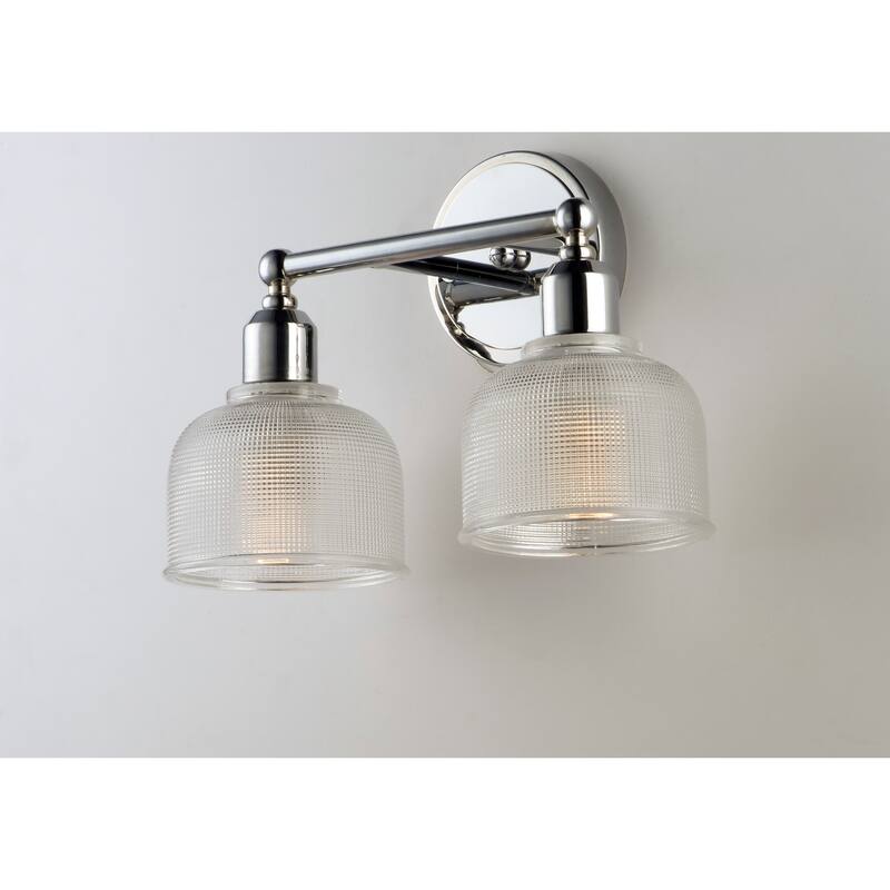 Hollow 2-Light Bath Vanity - Polished chrome