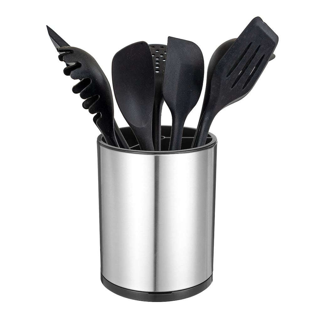 Kitchen Utensil Holder, Stainless Steel Cooking Holder for Flatware