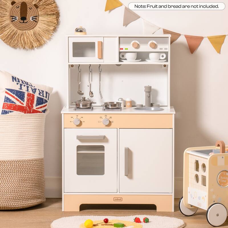 Wooden Chef Playset With Cookware Accessories-Children Birthday Gift