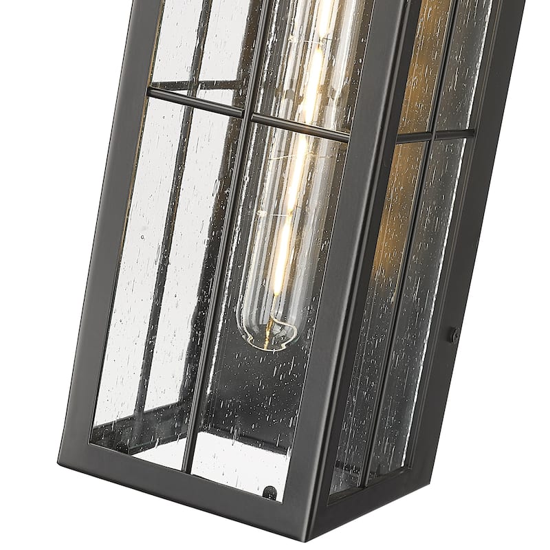 Millennium Lighting Jaxson 1 Light Outdoor Wall Sconce in Powder Coat Black