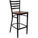 Option Cherry Wood Seat/ Black Metal Frame