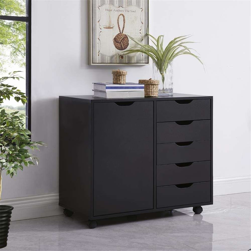 Office cabinet black deals
