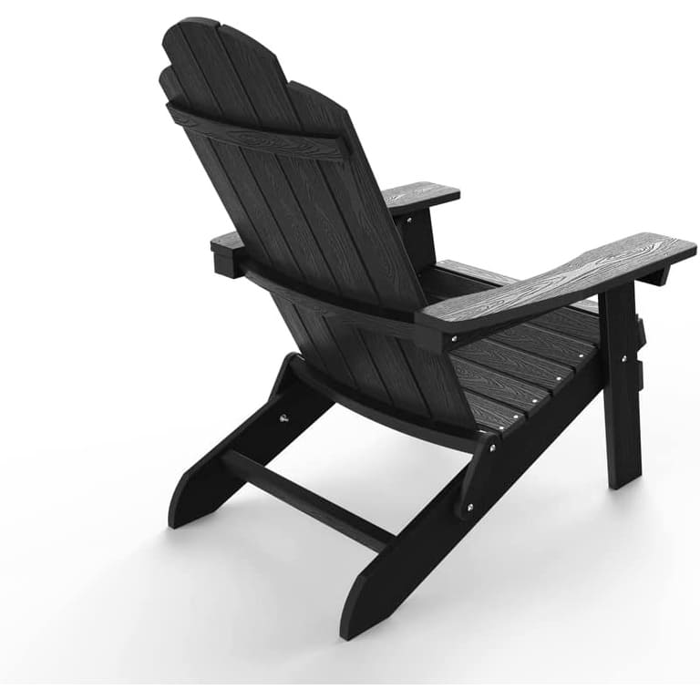WINSOON All Weather HIPS Outdoor Folding Adirondack Chairs Outdoor Chairs Set of 4