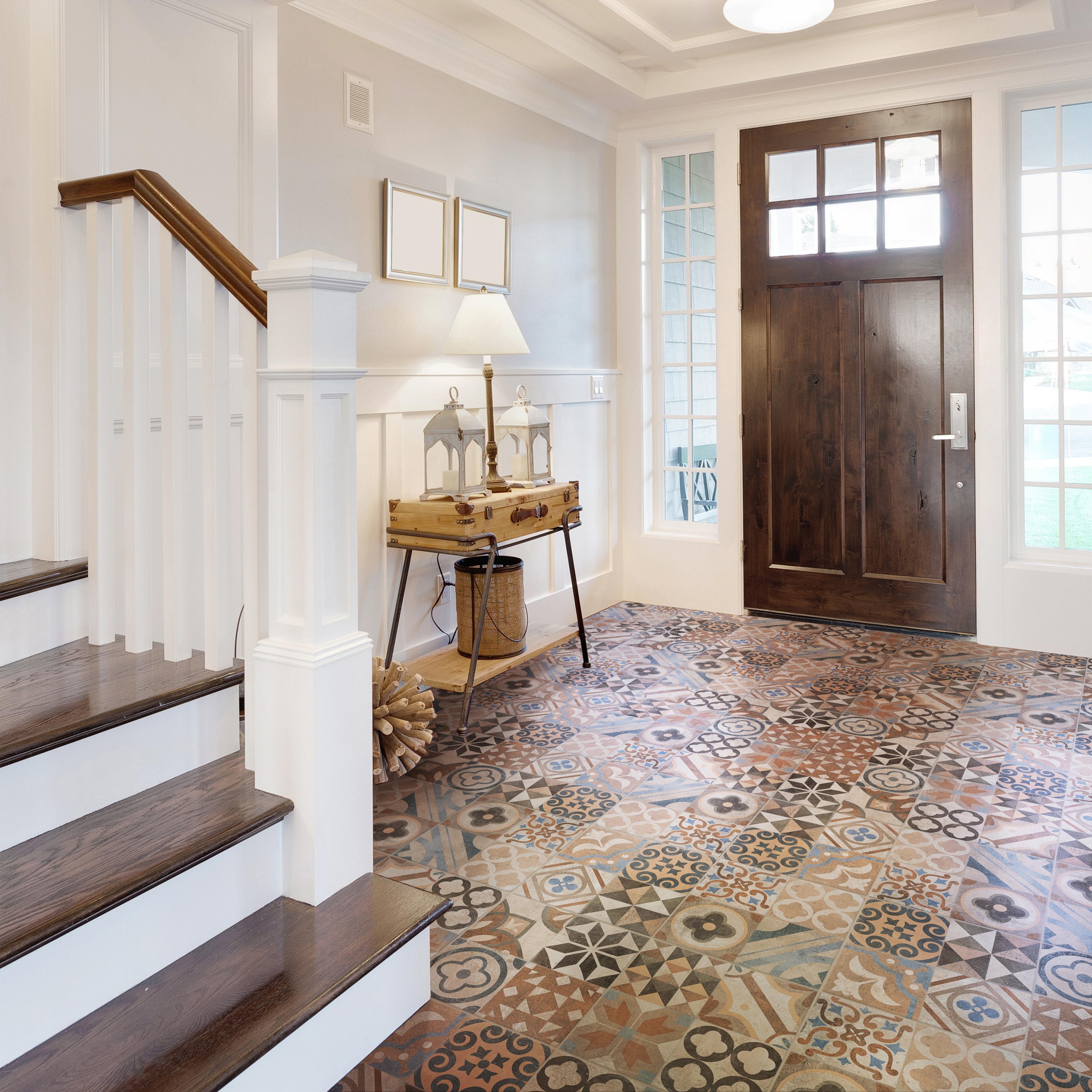 Merola Tile Bamboo Haven Tiki Cream 5-7/8