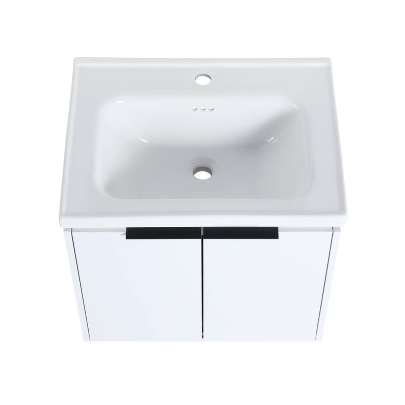 Topcraft Wall-Mounted Bathroom Vanity With Sink