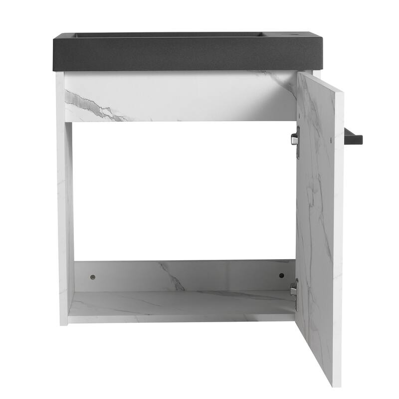 Bathroom Vanity With Sink In 20 Inch, Floating Bathroom Vanity With Soft Close Door