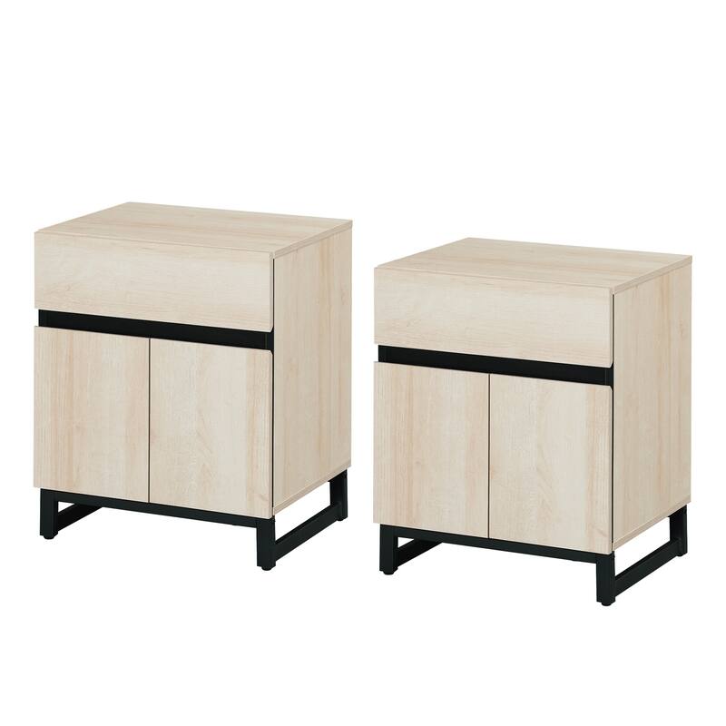 WAMPAT Modern End Table, Farmhouse Sofa Table, Wood Rustic Side End Table for Living Room, Nighstand for Bedroom