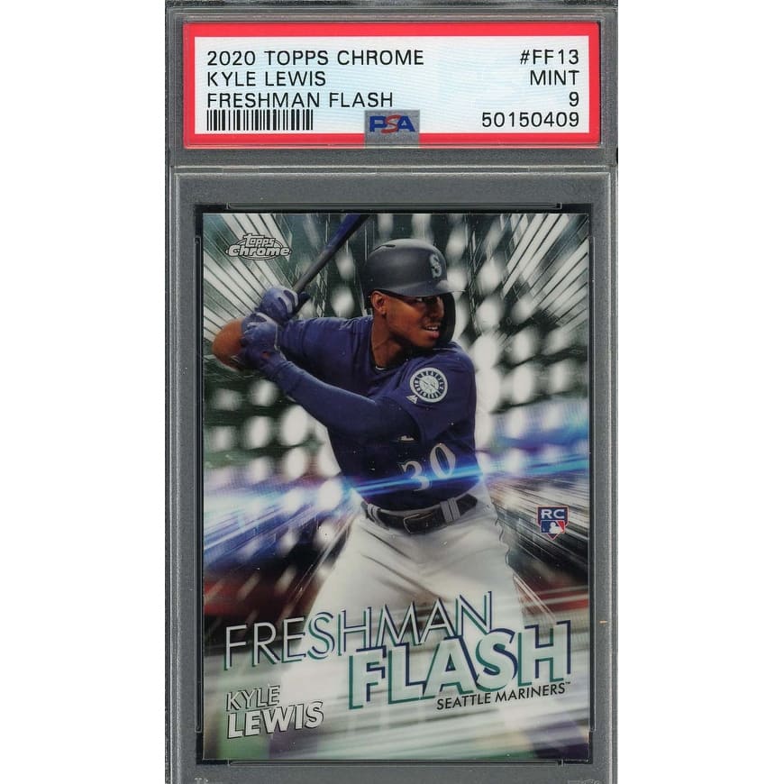 Kyle Lewis 2020 Topps Chrome Freshman Flash Rookie Card RC #FF13 PSA 9 - 8'6" x 11'6"