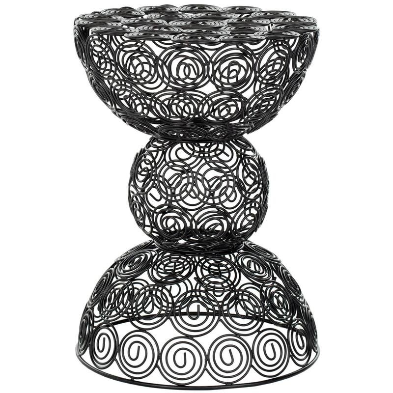 SAFAVIEH Ankje Stool - 13Wx13Dx18H - Black