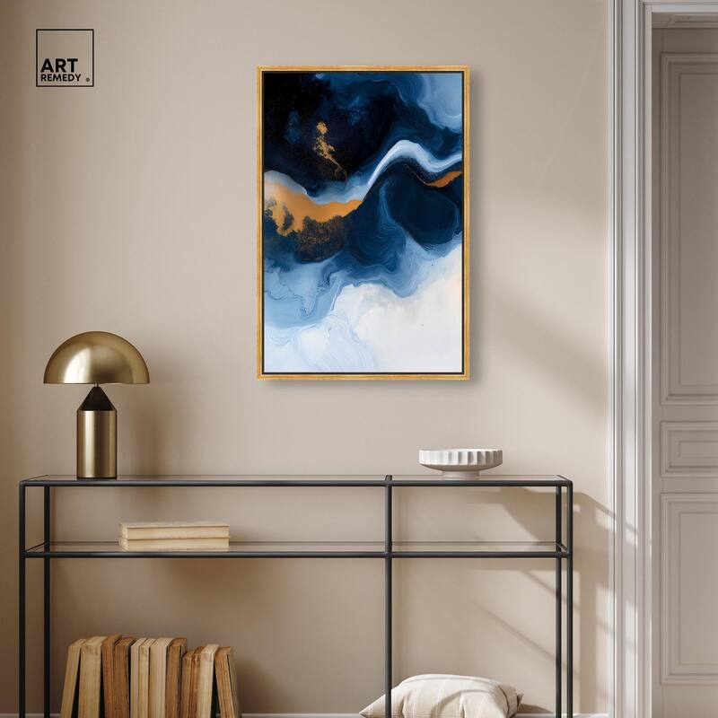 Blue Deep I Canvas by Art Remedy