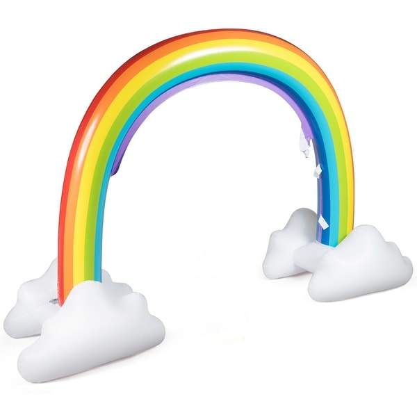 rainbow inflatable baby walker