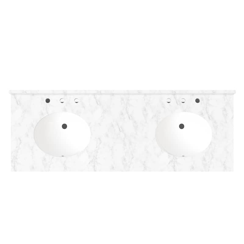 Bathroom Vanity with Marble Top and Sink