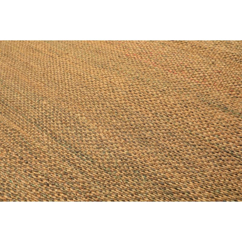 8x10 Tibetano Hand Woven Seagrass Gold Modern & Contemporary Flatweave Rug - 8' x 10'