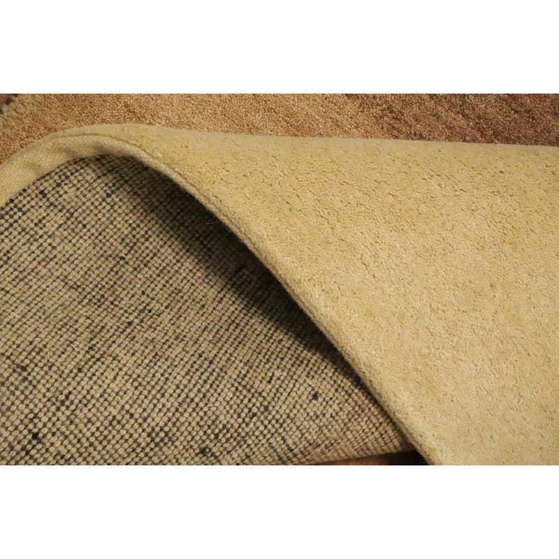 Hand Knotted Oriental 100% Wool Carpet Modern Modern Brown Gabbeh Area Rug - 6' 0'' X 4' 2''