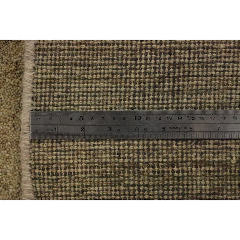 Hand Knotted Oriental 100% Wool Carpet Modern Modern Brown Gabbeh Area Rug - 8' 2'' X 6' 8''