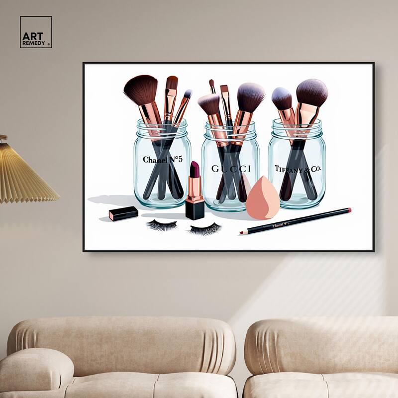 Glamour Glassware Canvas by Art Remedy