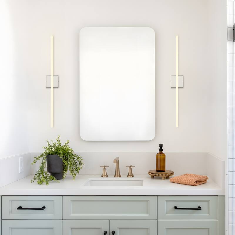 Modern Bathroom Vanity Light Mirror Makeup Front LED Lamp Waterproof