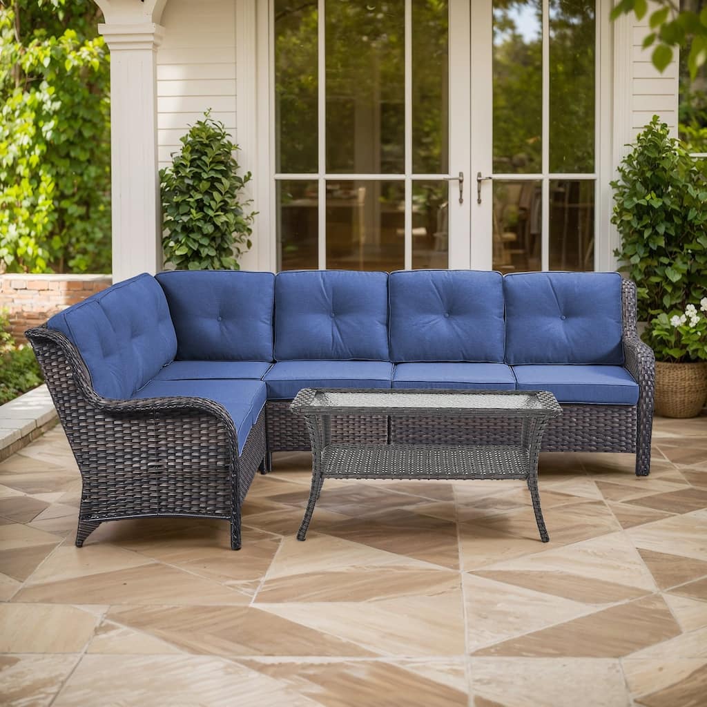 Outdoor Conversation Sets 2 Sectional Sofa Furniture