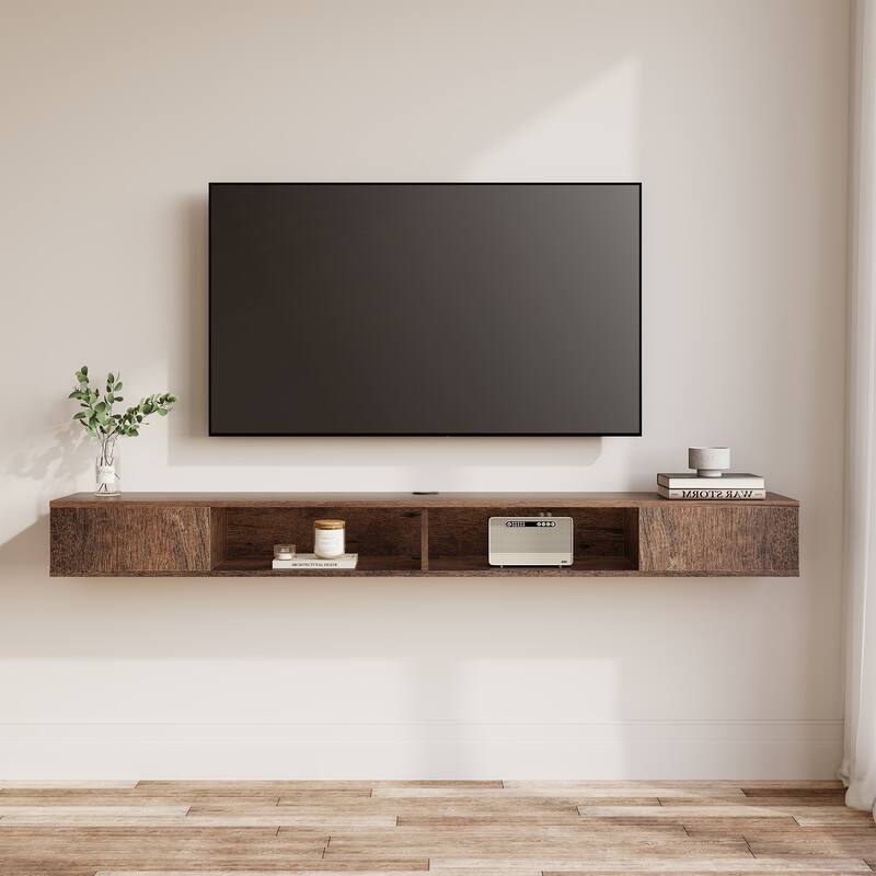 70 inch Floating TV Shelf for Wall, Entertainment Center for Living Room