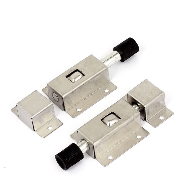 Stainless Steel Spring Loaded Push Button Gate Door Latch Bolt 2.8 ...