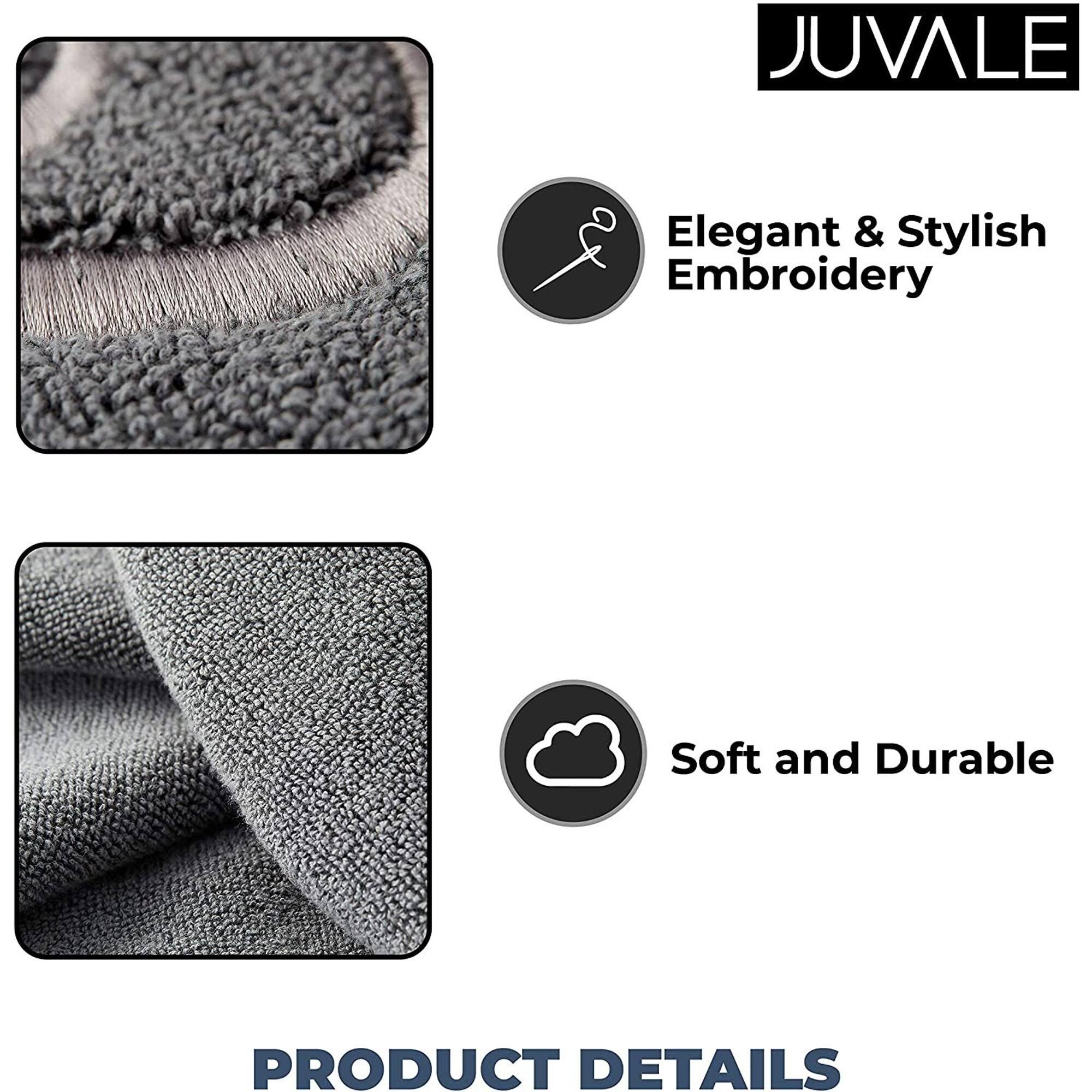 Monogrammed Hand Towels, Letter B Embroidered Gift (16 x 30 in, Grey