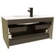 preview thumbnail 31 of 39, Margi 32" Wall-Mount Bathroom Vanity & Basin Set - Stripes