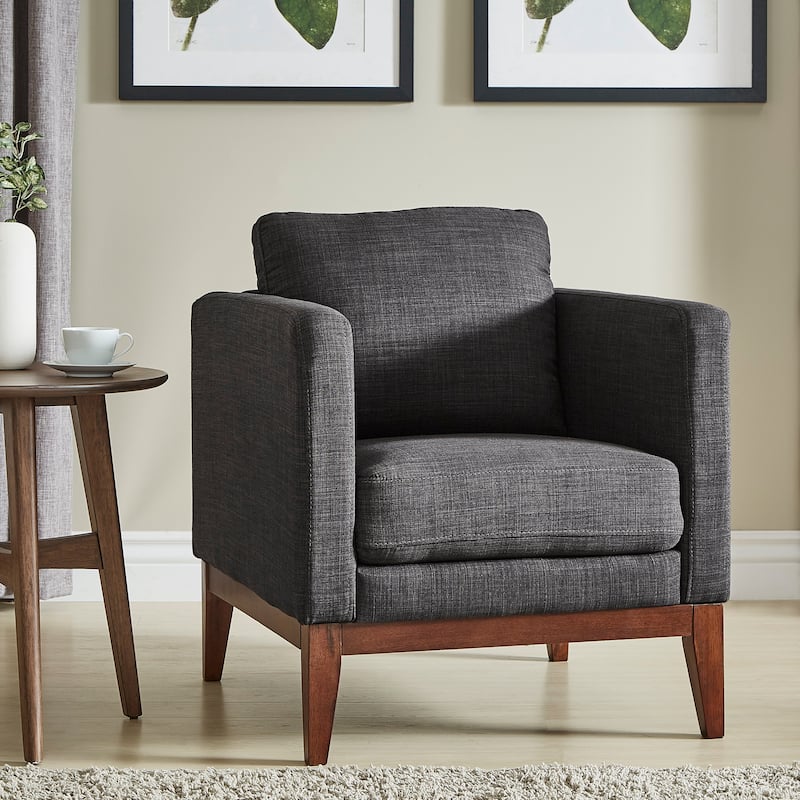 Vail Linen Upholstered Accent Chair by iNSPIRE Q Modern