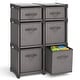preview thumbnail 9 of 32, Empyrean Cube Storage Organizer for Bedroom - Box Storage Cubby Organizer for Living Room, Office, & Playroom 6 - Cube Organizer - Gray
