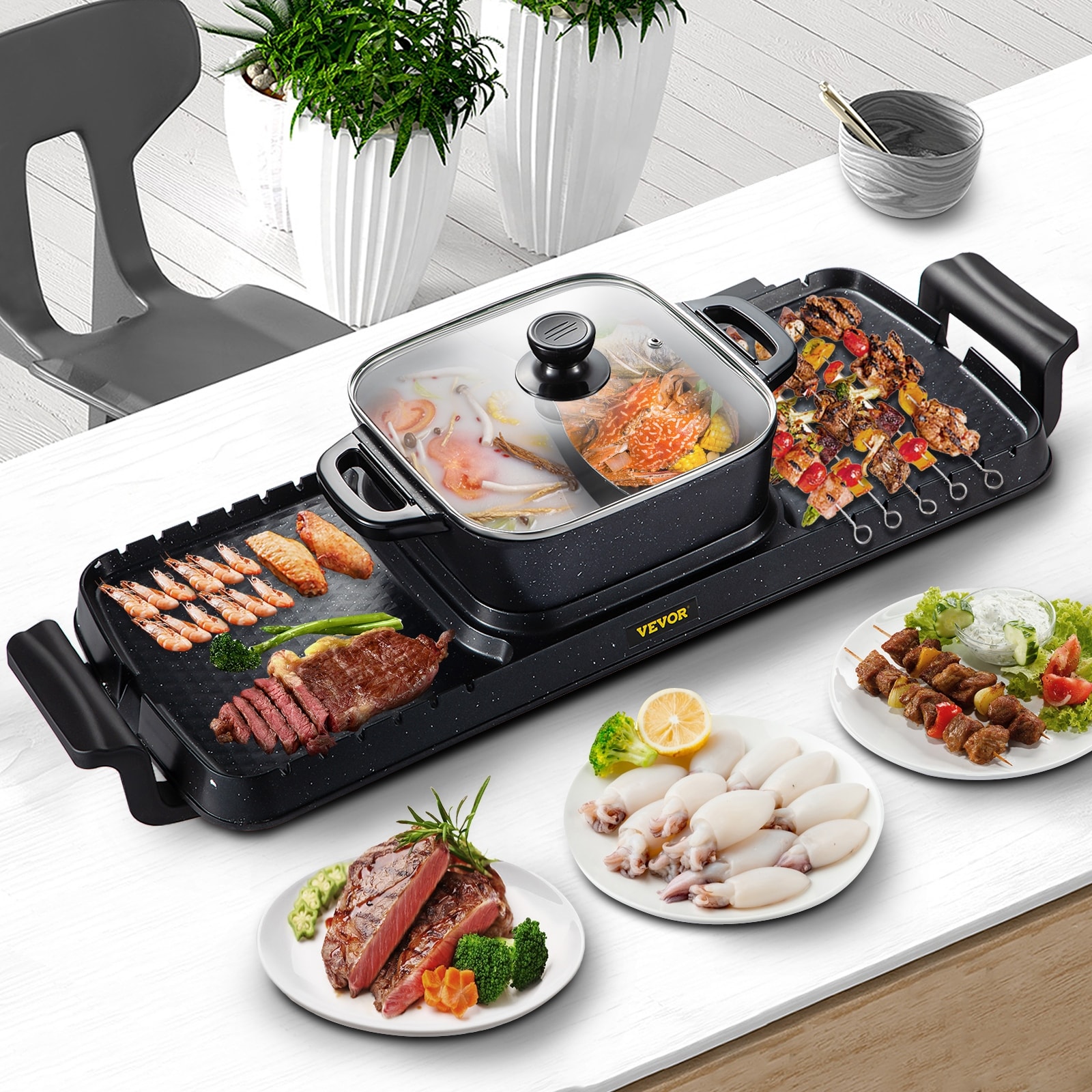 Indoor electric grill pan shop