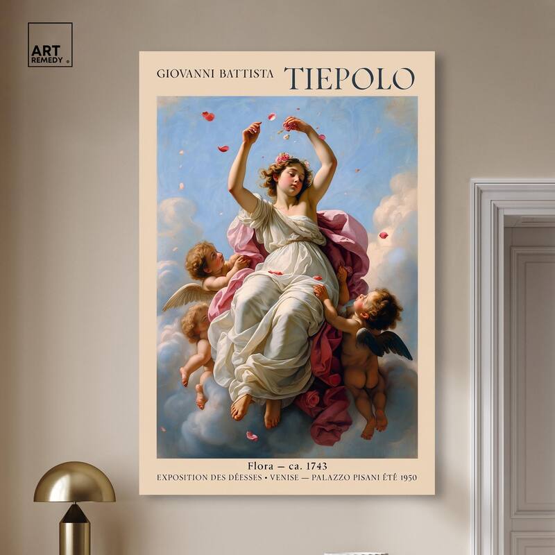 Flora in the Venetian Sky Canvas by Art Remedy, Gallery Wrapped