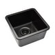 preview thumbnail 27 of 47, Lexicon Undermount Quartz 15 Inch Single Bowl Kitchen Sink Kit