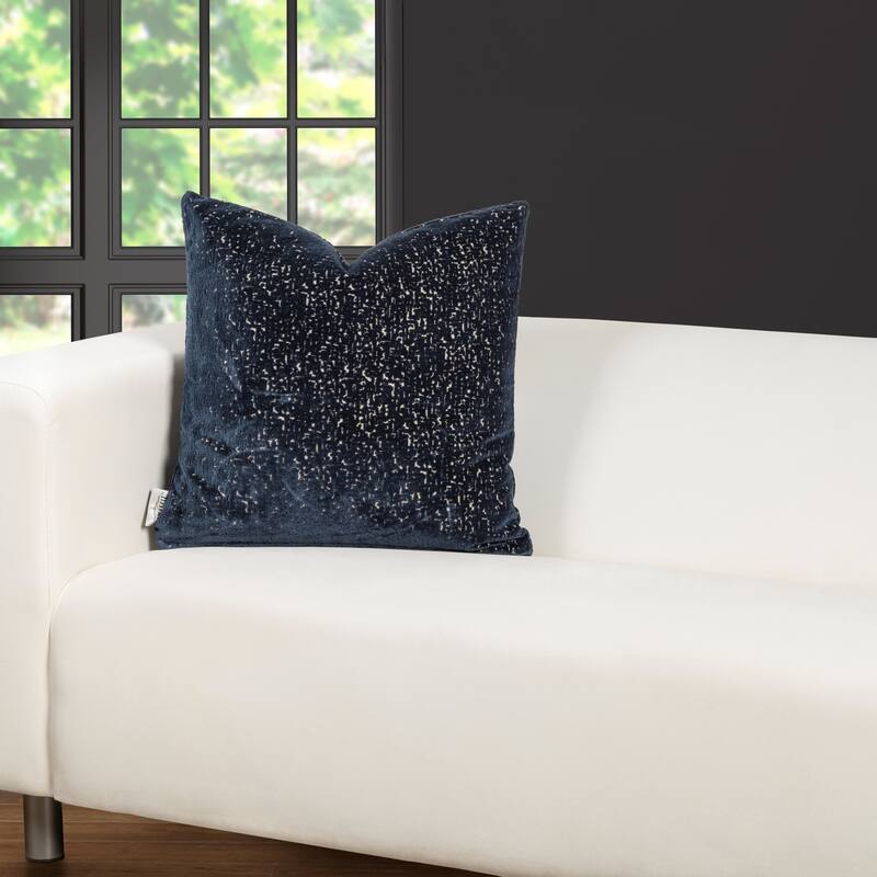 F. Scott Fitzgerald Swagger Navy Throw Pillow