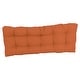 preview thumbnail 10 of 94, Solid Twill Tufted Indoor Bench Cushion (Multiple widths from 42 to 60 inch)