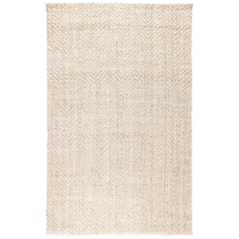 Chevron Handwoven Jute Area Rug by Kosas Home - 8'x10' - Ivory