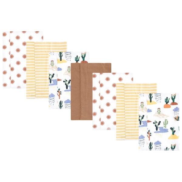 slide 1 of 1, Hudson Baby Flannel Burp Cloth 7pk, Fun Desert, One Size - Fun Desert 7 Pack - One Size One Size - Fun Desert 7 Pack