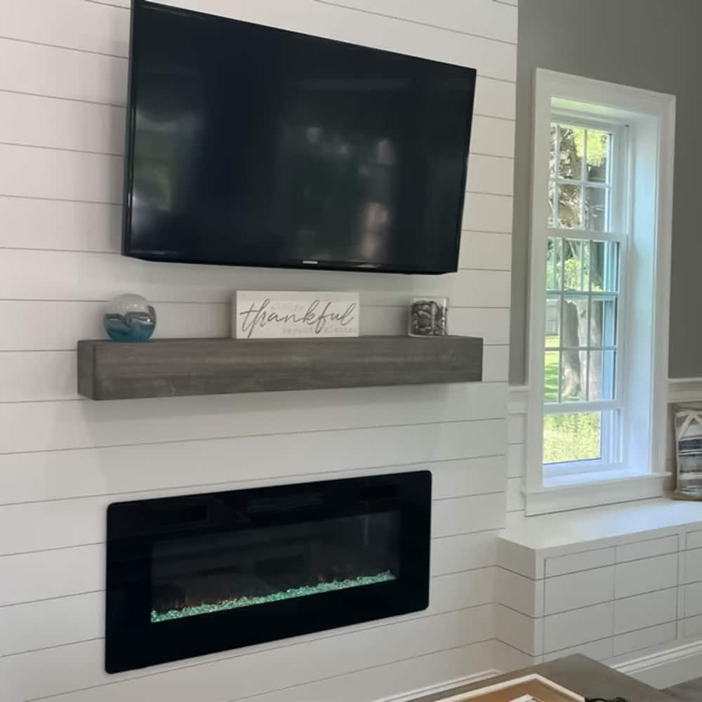 Modern Farmhouse Fireplace Mantel Shelf