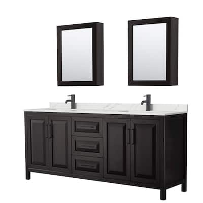 Wyndham Collection WCV252580D-QTZ-UNSMED Daria 80" Free Standing