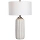 preview thumbnail 2 of 5, Uttermost Azariah White Crackle Table Lamp