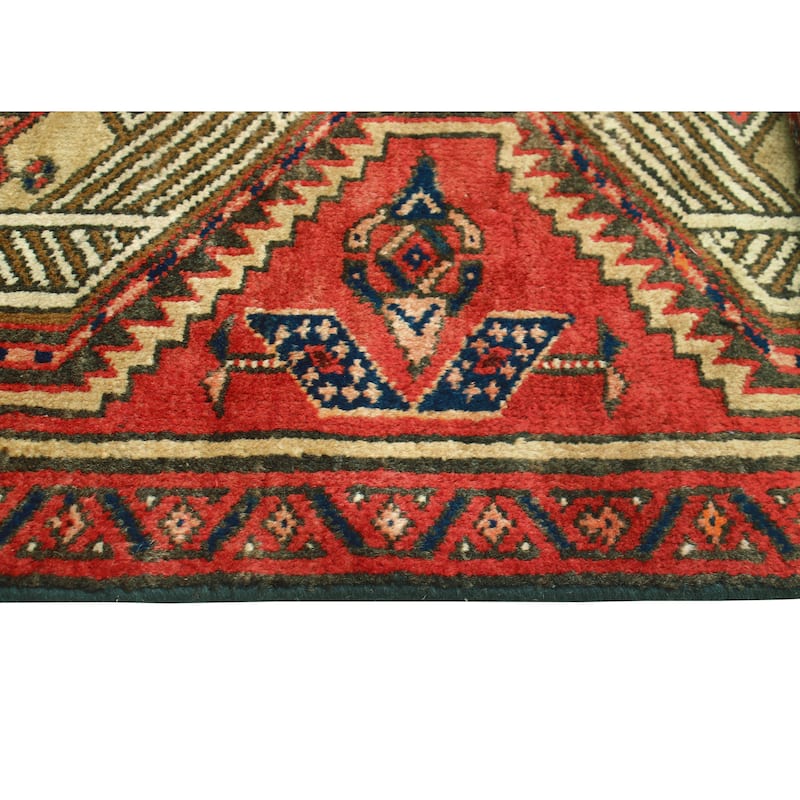 Fine Vintage Distressed Asem Rust/Beige Runner - 2'1" x 9'0"