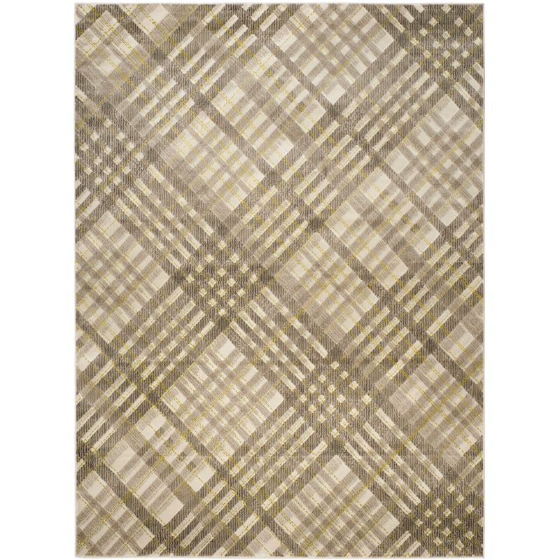 SAFAVIEH Porcello Levina Modern Rug - 8'2" x 11' - Grey/Dark Grey