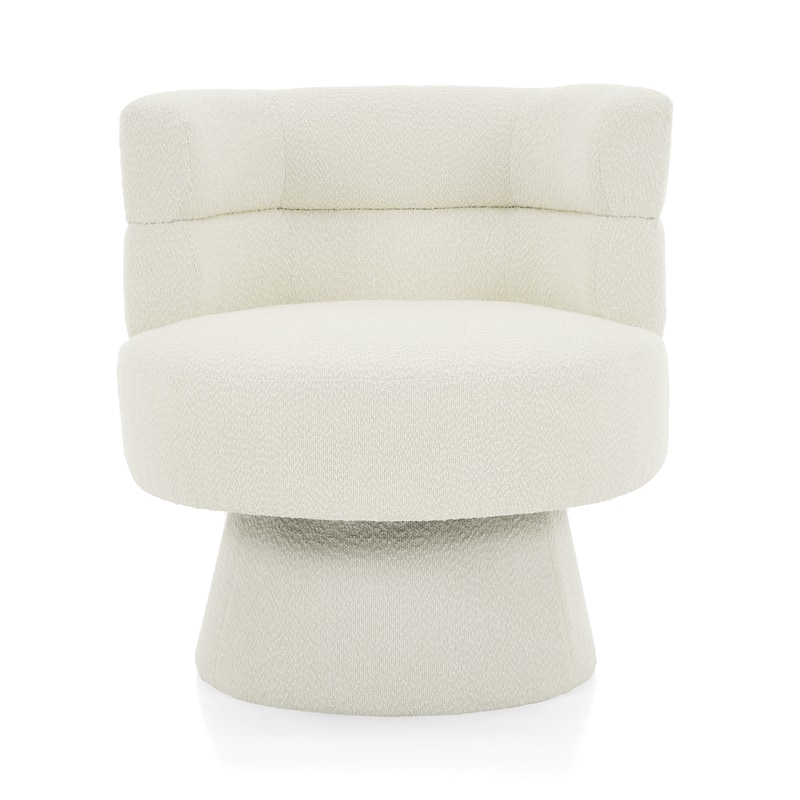 Christopher Knight Home - Quill Boucle 360° Swivel Barrel Chair