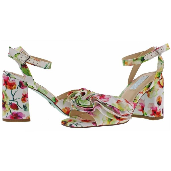 betsey johnson floral sandals