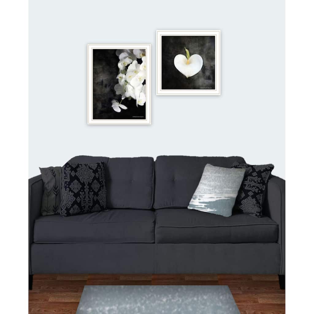 Trendy Decor 4U "Botanical Flowers Collection" Printed Framed Wall Art by Bluebird Barn