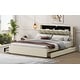 preview thumbnail 5 of 16, Upholstery Platform Bed with Storage Headboard, 2 Drawers and Trundle
