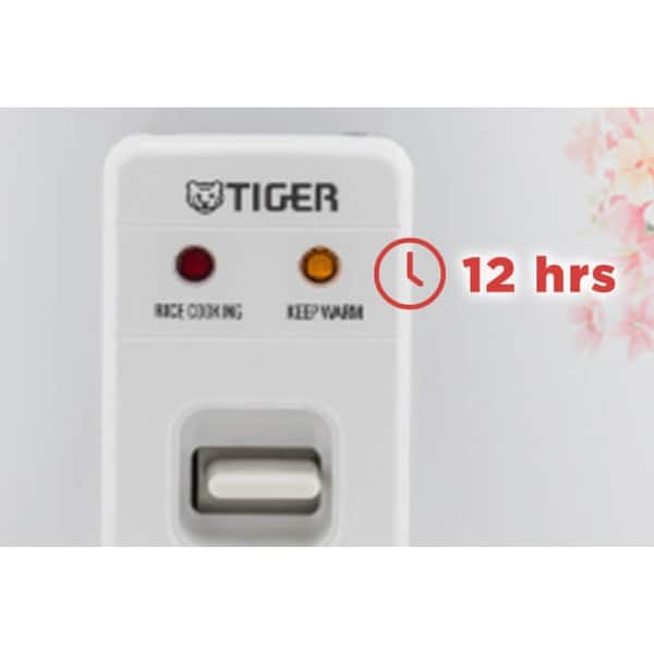 Tiger JNP1500FL 8Cup Rice Cooker and Warmer, Floral White Bed Bath
