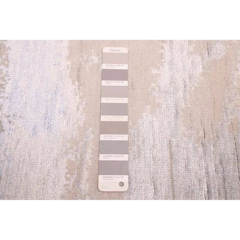 ECARPETGALLERY Hand-knotted Legacy Grey Silk, Wool Rug - 7'11 x 9'11